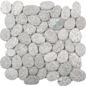 Speckled Rectified Matte Pebble Interlocking - stone tile